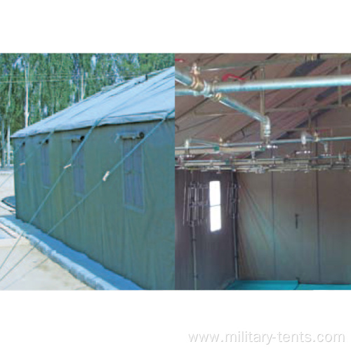 Field military shower tent